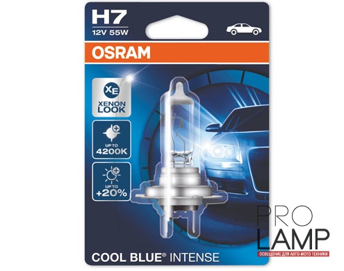 Галогеновые лампы Osram Cool Blue Intense H7 - 64210CBI-01B