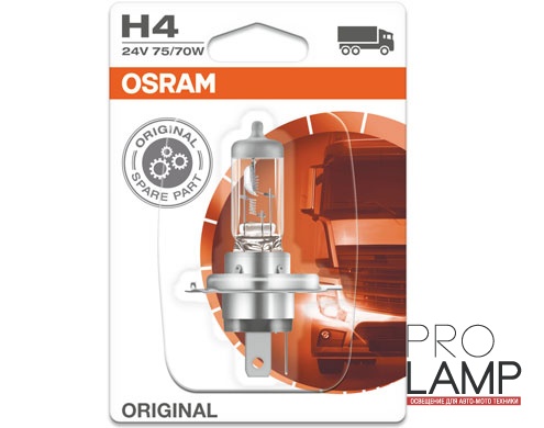 Галогеновые лампы Osram Original Line 24V, H4 - 64196-01B