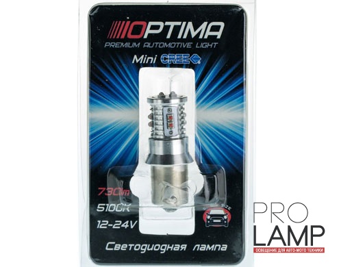Светодиодные лампы Optima Premium MINI P21W RED — op p21w can r 50w 3