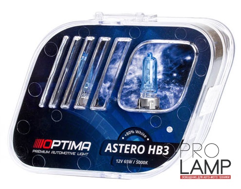 Галогеновые лампы Optima Astero HB3 +80% — Optima Astero HB3 White 2