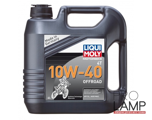LIQUI MOLY Motorbike 4T Offroad 10W-40 — НС-синтетическое моторное масло для 4-тактных мотоциклов 4 л.