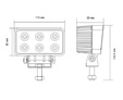 Светодиодная фара PRL-715-18 — PRL 71518 sh