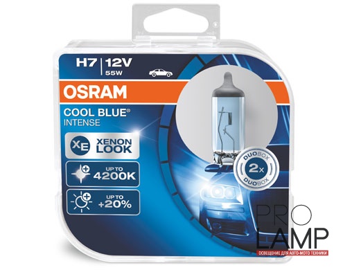 Галогеновые лампы Osram Cool Blue Intense H7 - 64210CBI-HCB