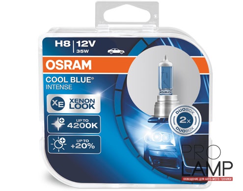 Галогеновые лампы Osram Cool Blue Intense H8 - 64212CBI-HCB