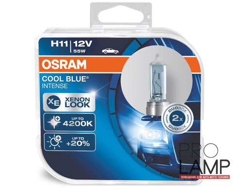 Галогеновые лампы Osram Cool Blue Intense H11 - 64211CBI-HCB