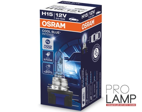 Галогеновые лампы Osram Cool Blue Intense H15 - 64176CBI