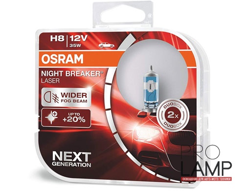 Галогеновые лампы Osram Night Breaker Laser NG H8 - 64212NL-HCB