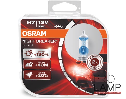 Галогеновые лампы Osram Night Breaker Laser NG H7 - 64210NL-HCB